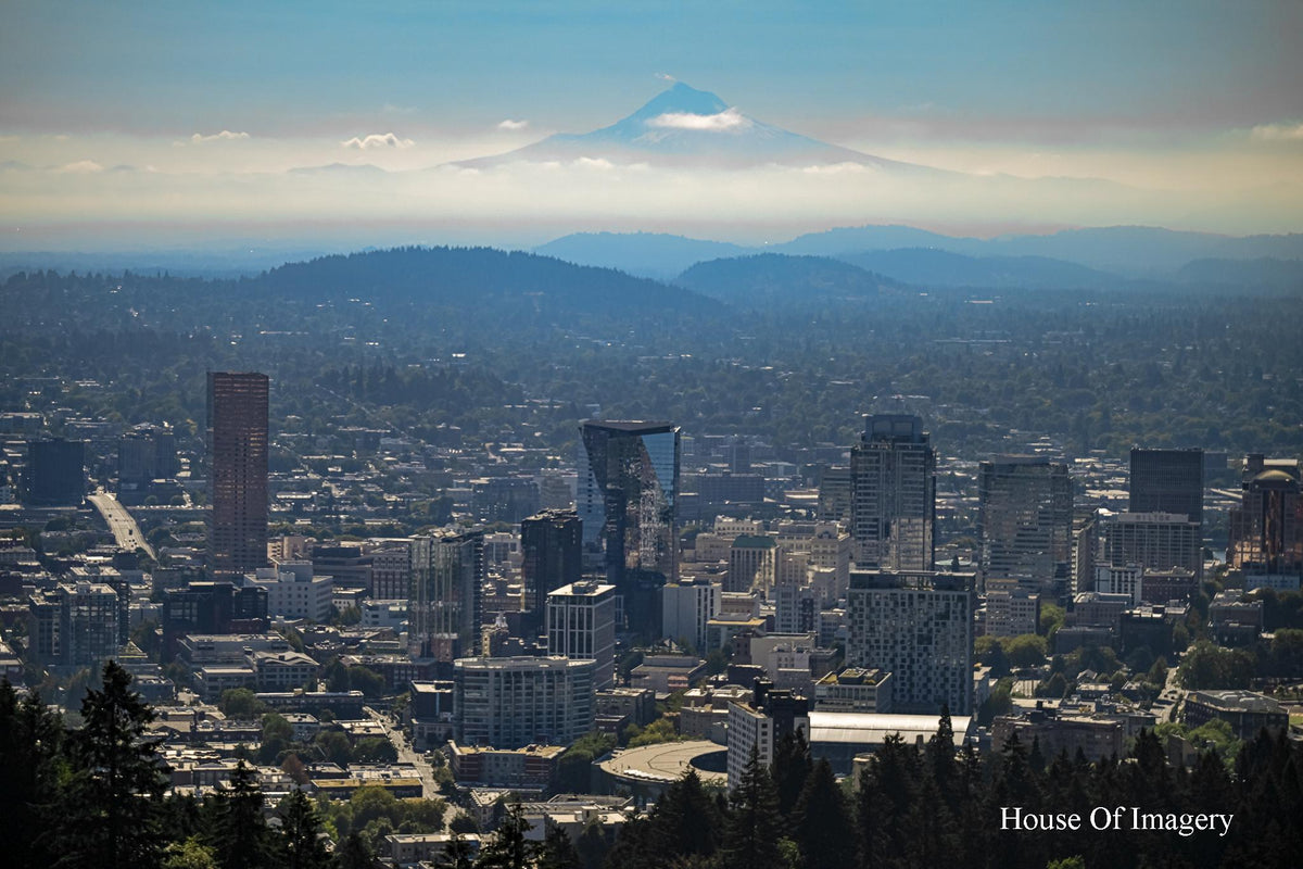 Ghost Mountain-Mt. Hood over Portland: Oregon Scenic Vistas