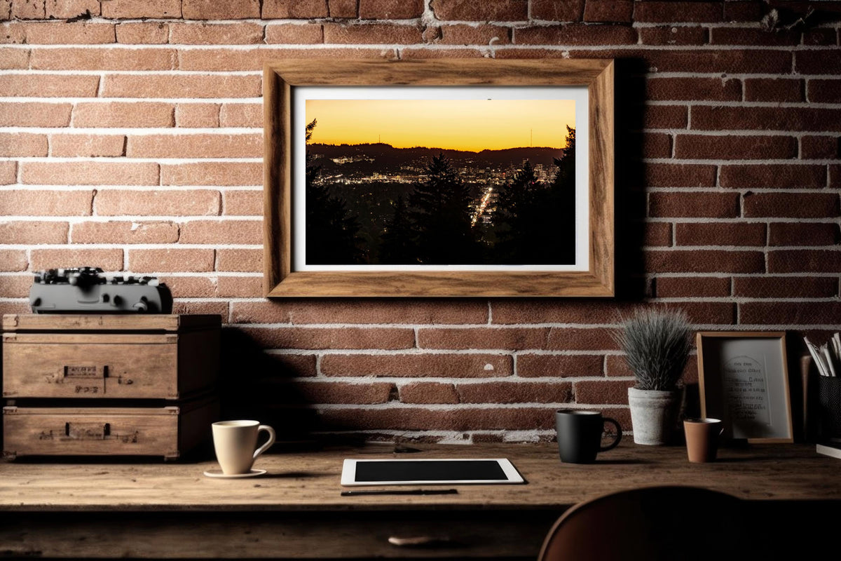 Portland Oregon at Sunset: Oregon Scenic Vistas