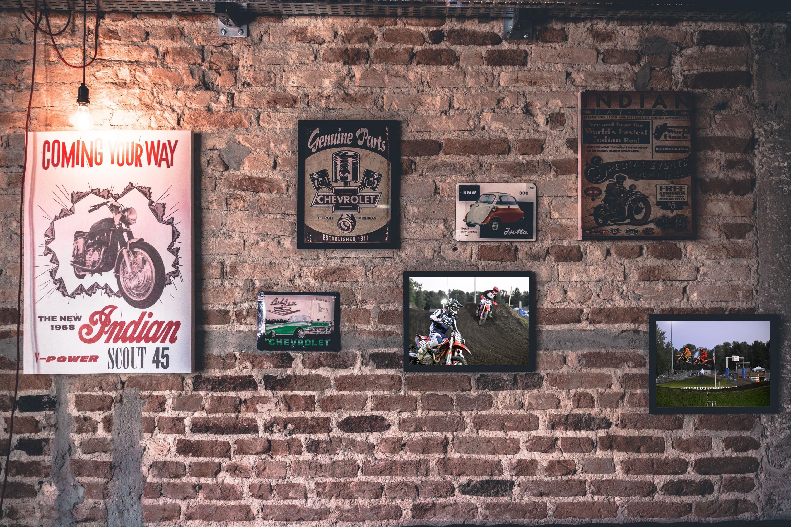 Motorcyclists racing through a turn: Motorsports Photography