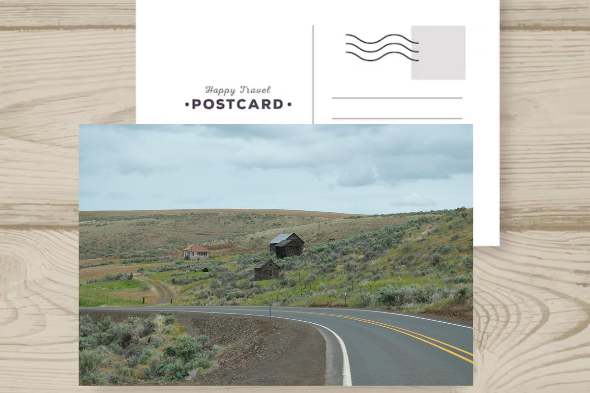 Slanted Building Defying Gravity: Eastern Oregon Landscape Photography