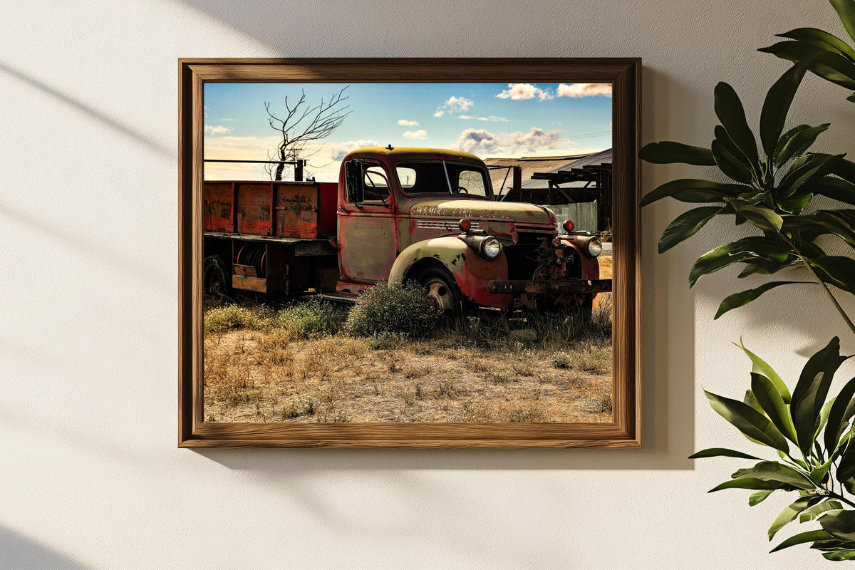 Old Shaniko Fire Truck-Shaniko: Oregon Ghost Towns
