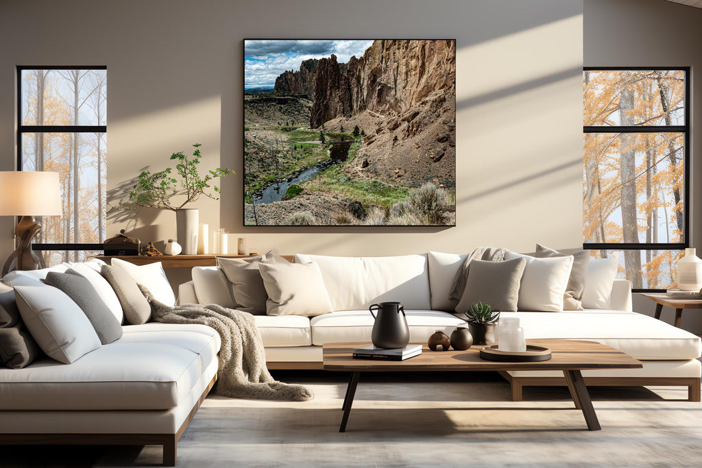 Smith Rock State Park Pedestrian Bridge: Central Oregon Landscape Photography