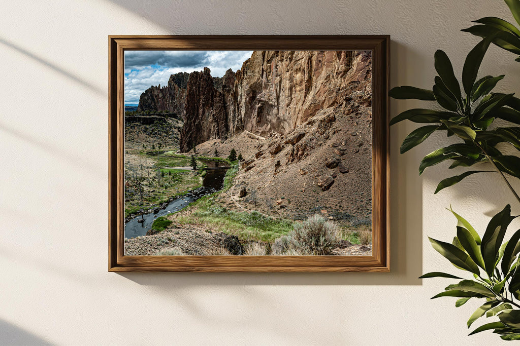 Smith Rock State Park Pedestrian Bridge: Central Oregon Landscape Photography