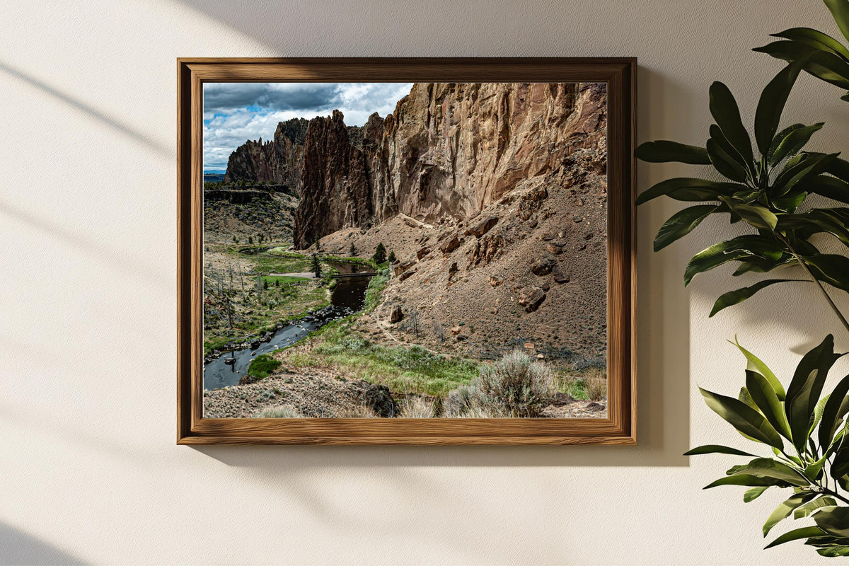 Smith Rock State Park Pedestrian Bridge: Central Oregon Landscape Photography
