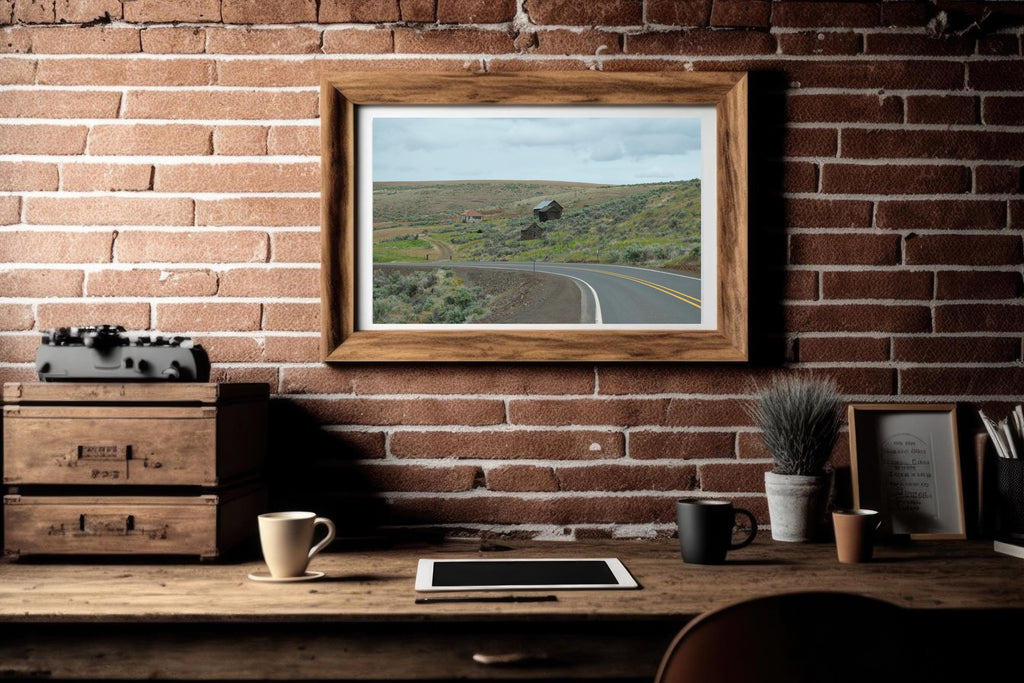 Slanted Building Defying Gravity: Eastern Oregon Landscape Photography