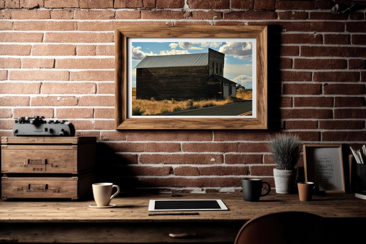 A Sign of the Times: Abandoned Store in Ghost Town in Oregon