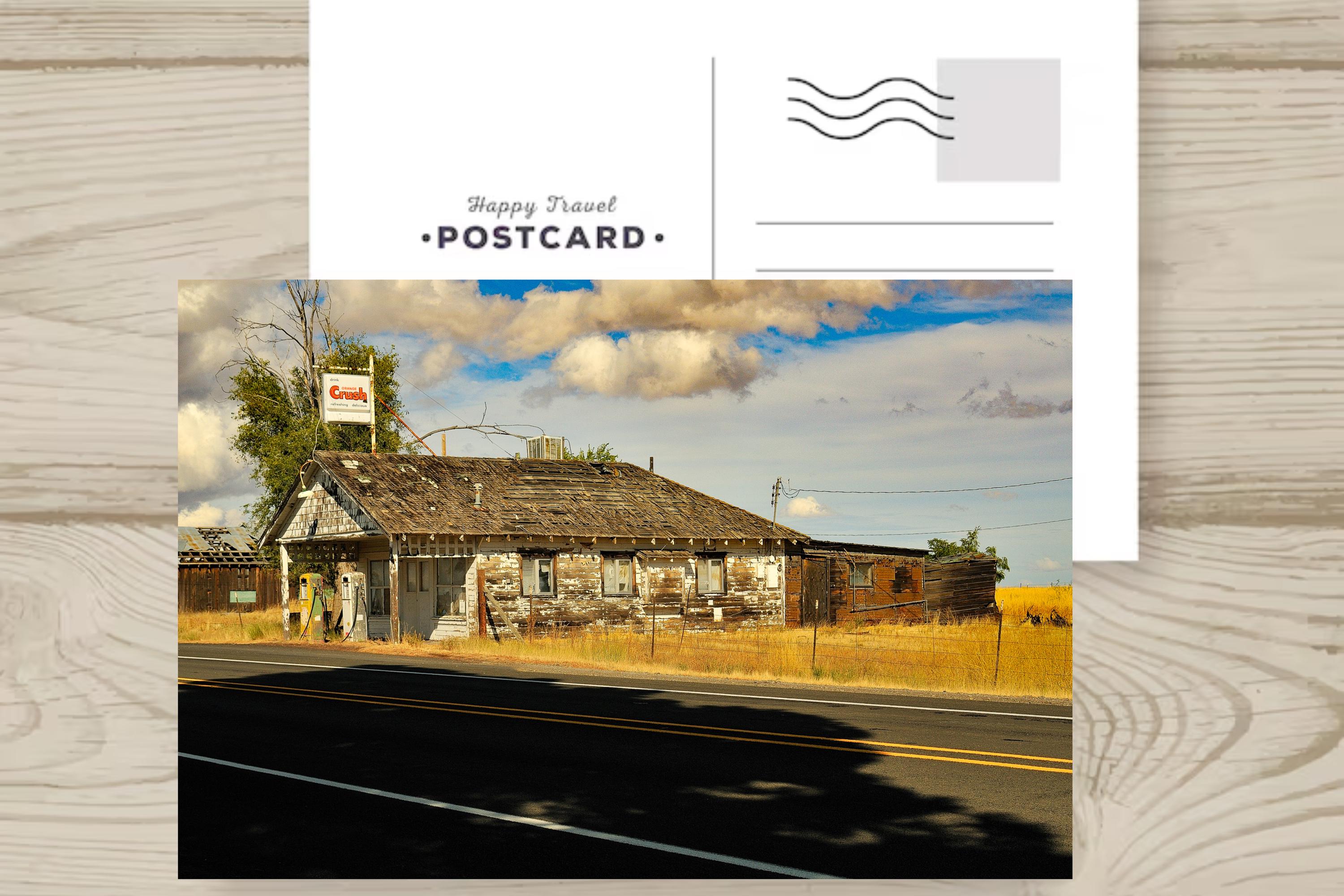 Abandoned Wilson Gas Station and Cafe in Kent: Oregon Ghost Towns