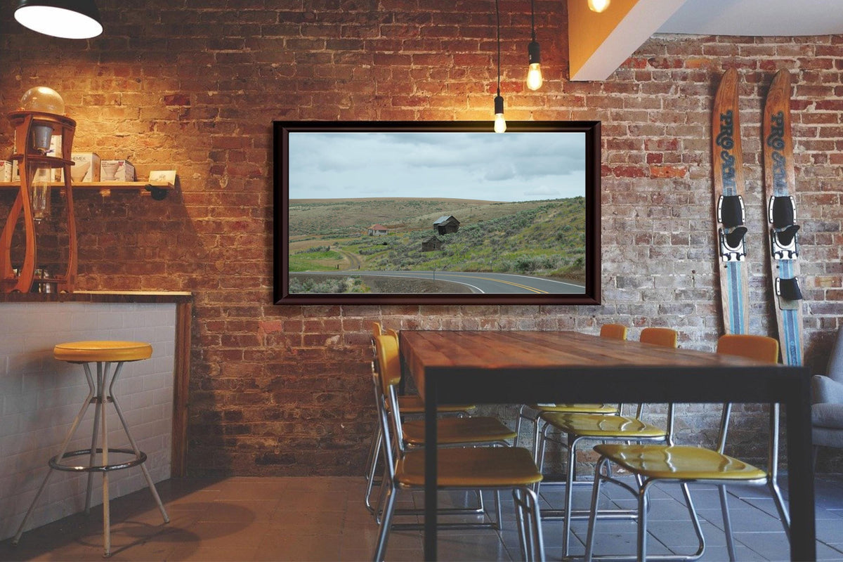 Slanted Building Defying Gravity: Eastern Oregon Landscape Photography