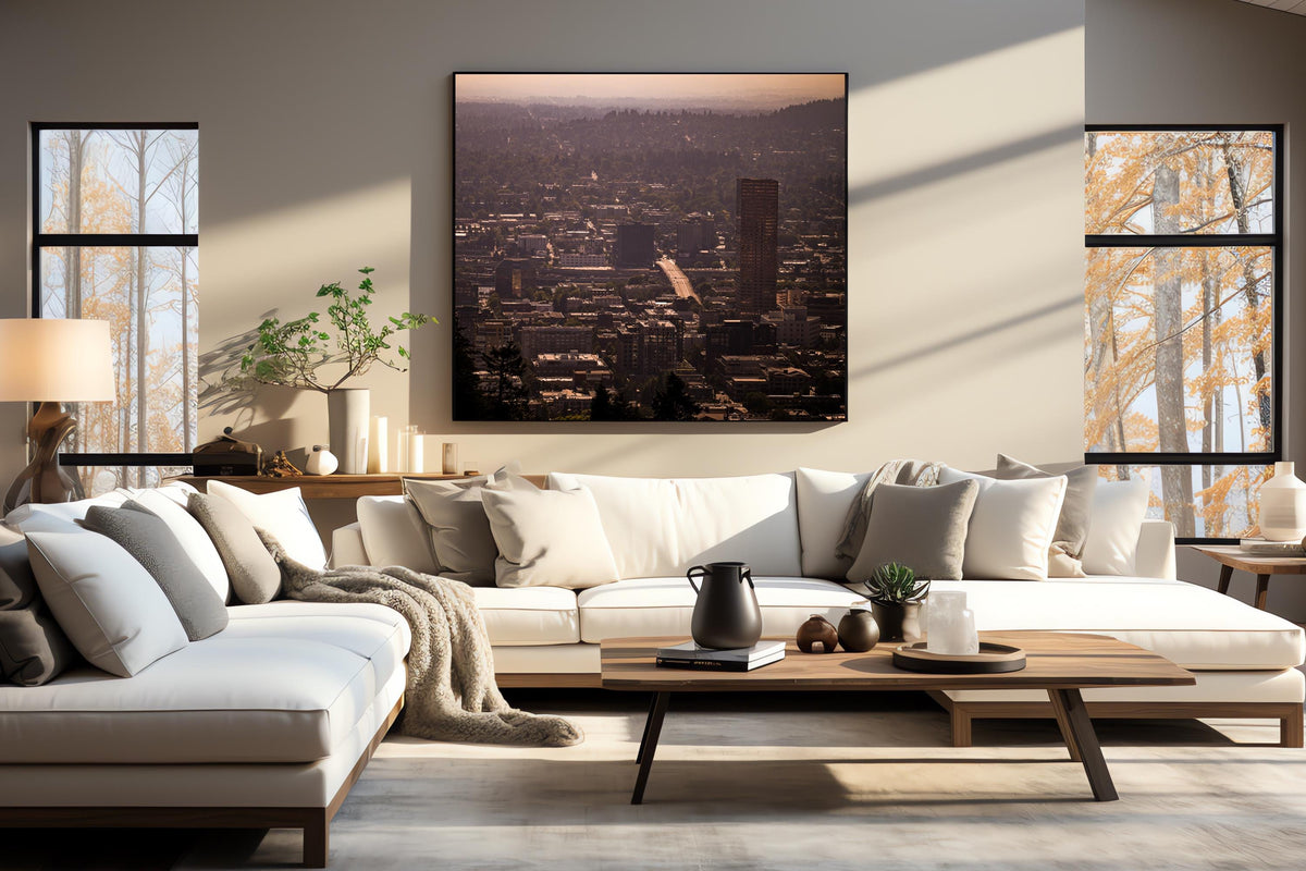 Downtown Portland and the US Bancorp Tower: Oregon Scenic Vistas