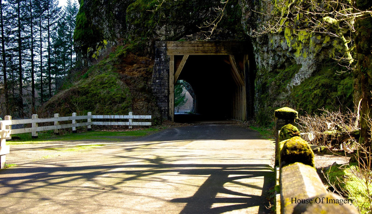 Historic Oneonta Tunnel (West End)-Columbia River Gorge: Oregon Landscape Photography