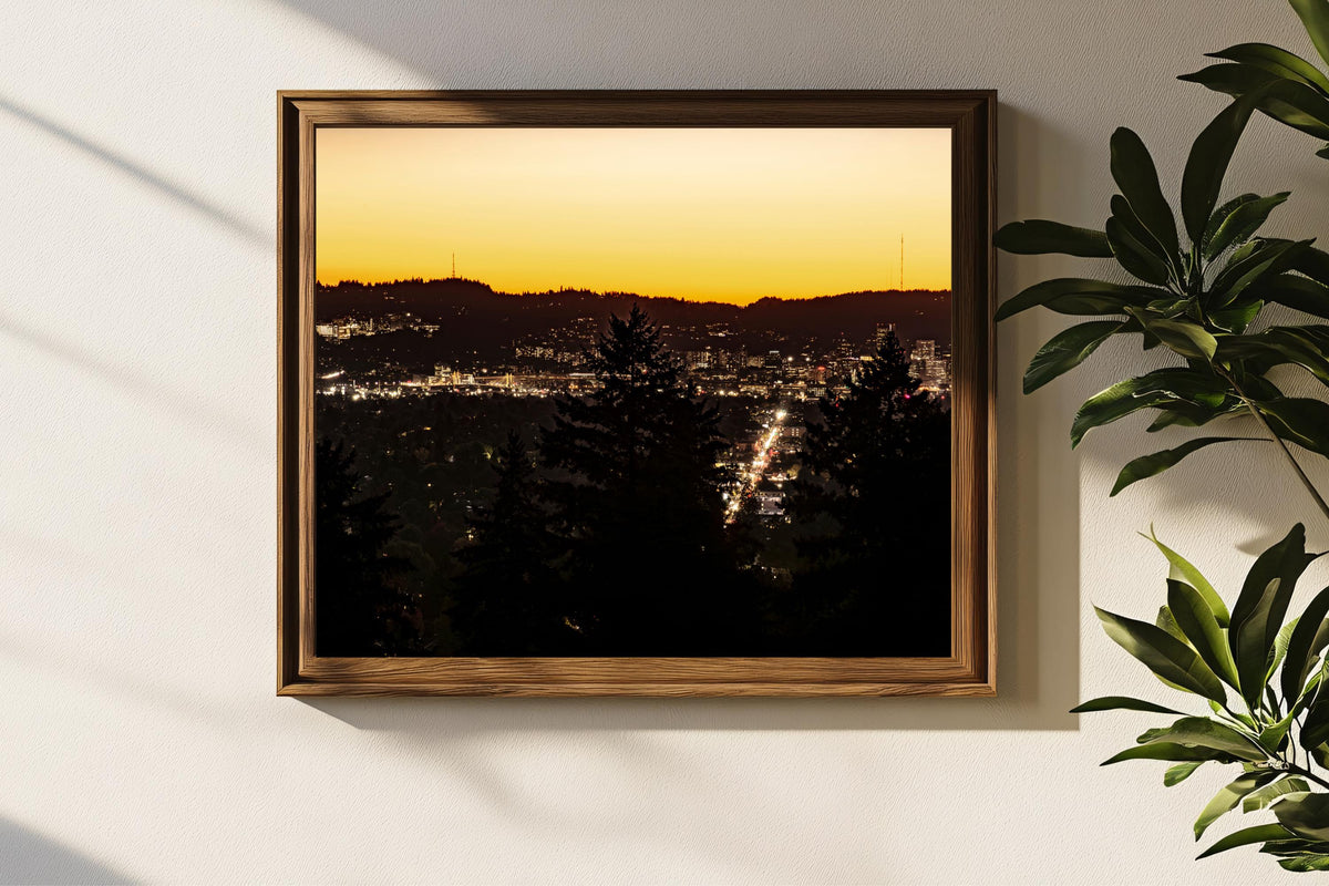 Portland Oregon at Sunset: Oregon Scenic Vistas