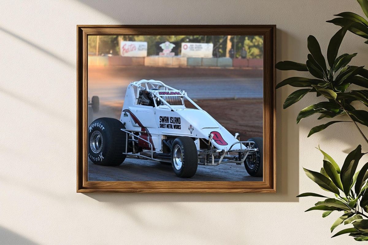 Sprint Car at Sunset Speedway-Banks, Oregon: Motorsports Photography