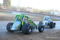 Hard Racing and Sliding Sideways at Sunset Speedway: Motorsports Photography
