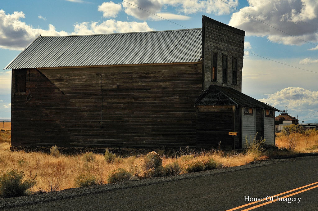 A Sign of the Times: Abandoned Store in Ghost Town in Oregon