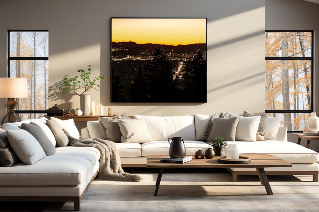Portland Oregon at Sunset: Oregon Scenic Vistas