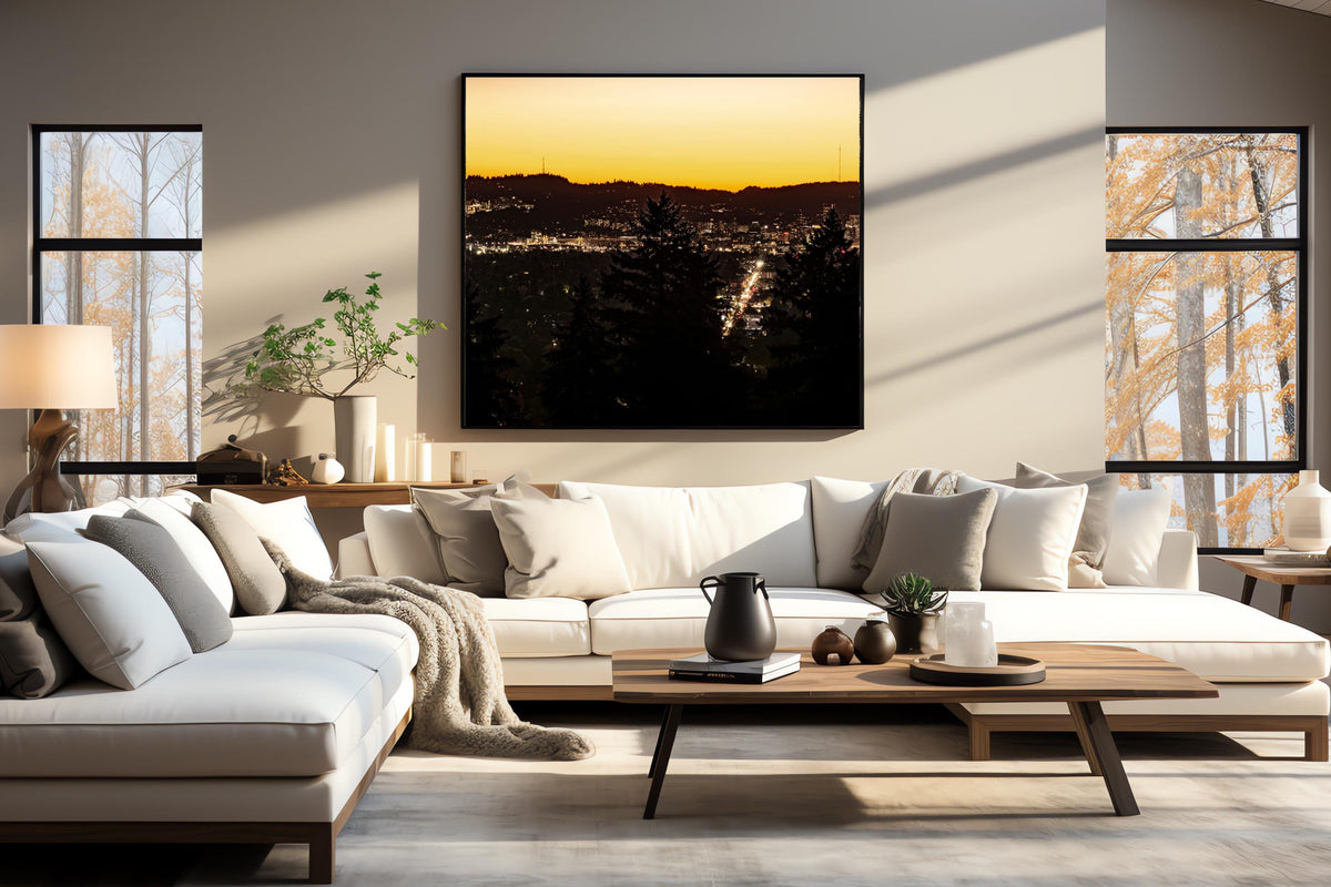 Portland Oregon at Sunset: Oregon Scenic Vistas