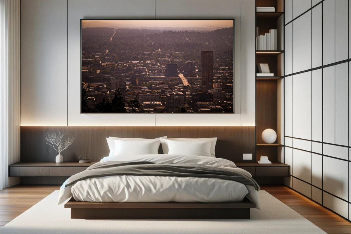 Downtown Portland and the US Bancorp Tower: Oregon Scenic Vistas