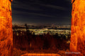 Portland from Rocky Butte on New Years Eve: Oregon Scenic Vistas