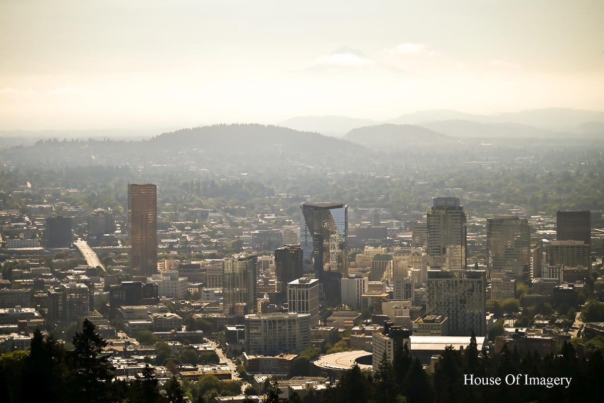 Inner Downtown Portland: Oregon Scenic Vistas