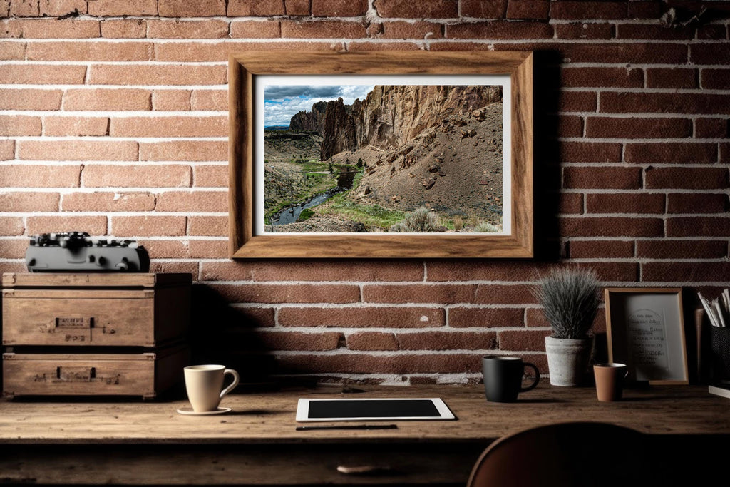 Smith Rock State Park Pedestrian Bridge: Central Oregon Landscape Photography