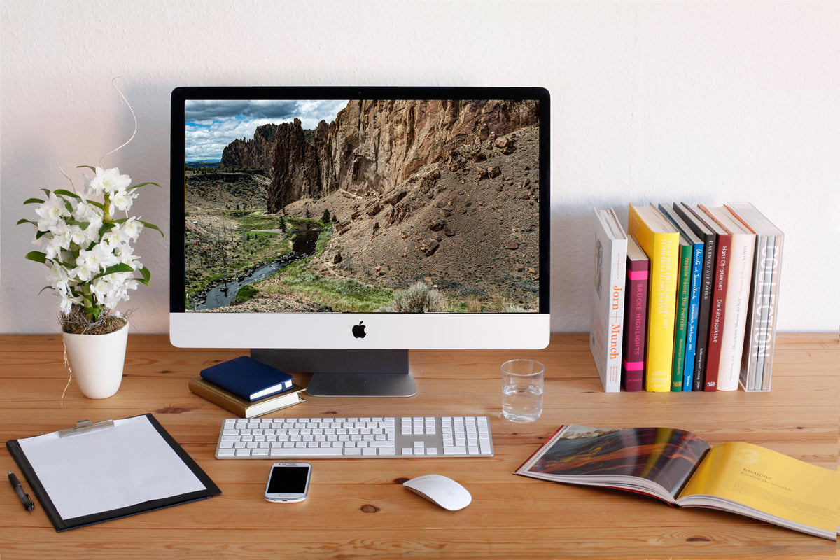 Smith Rock State Park Pedestrian Bridge: Central Oregon Landscape Photography