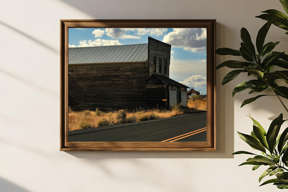 A Sign of the Times: Abandoned Store in Ghost Town in Oregon