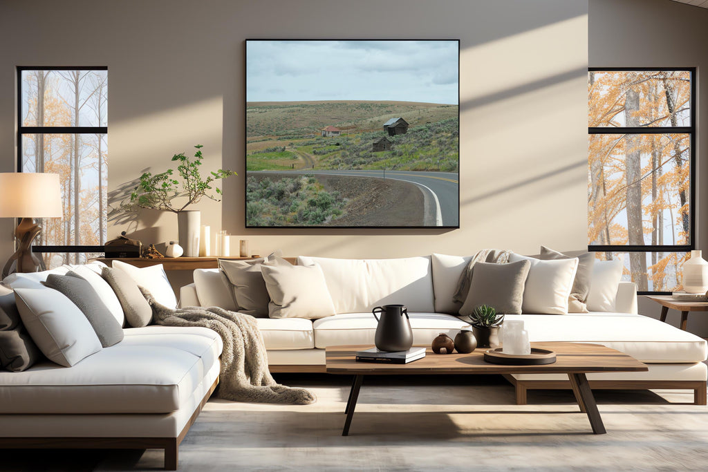 Slanted Building Defying Gravity: Eastern Oregon Landscape Photography