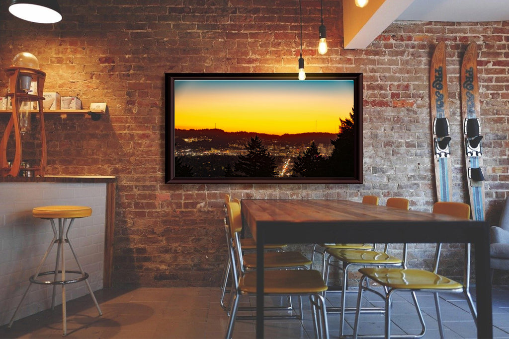 Portland Oregon at Sunset: Oregon Scenic Vistas (Extended Exposure)